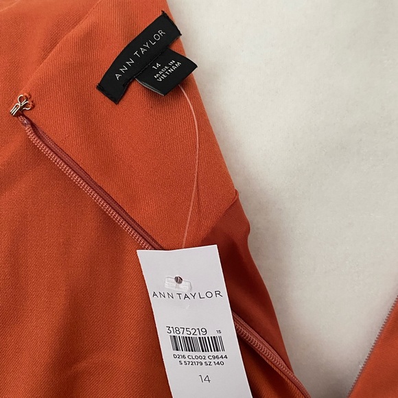Ann Taylor | NWT Peach A-Line Dress - Picture 8 of 9